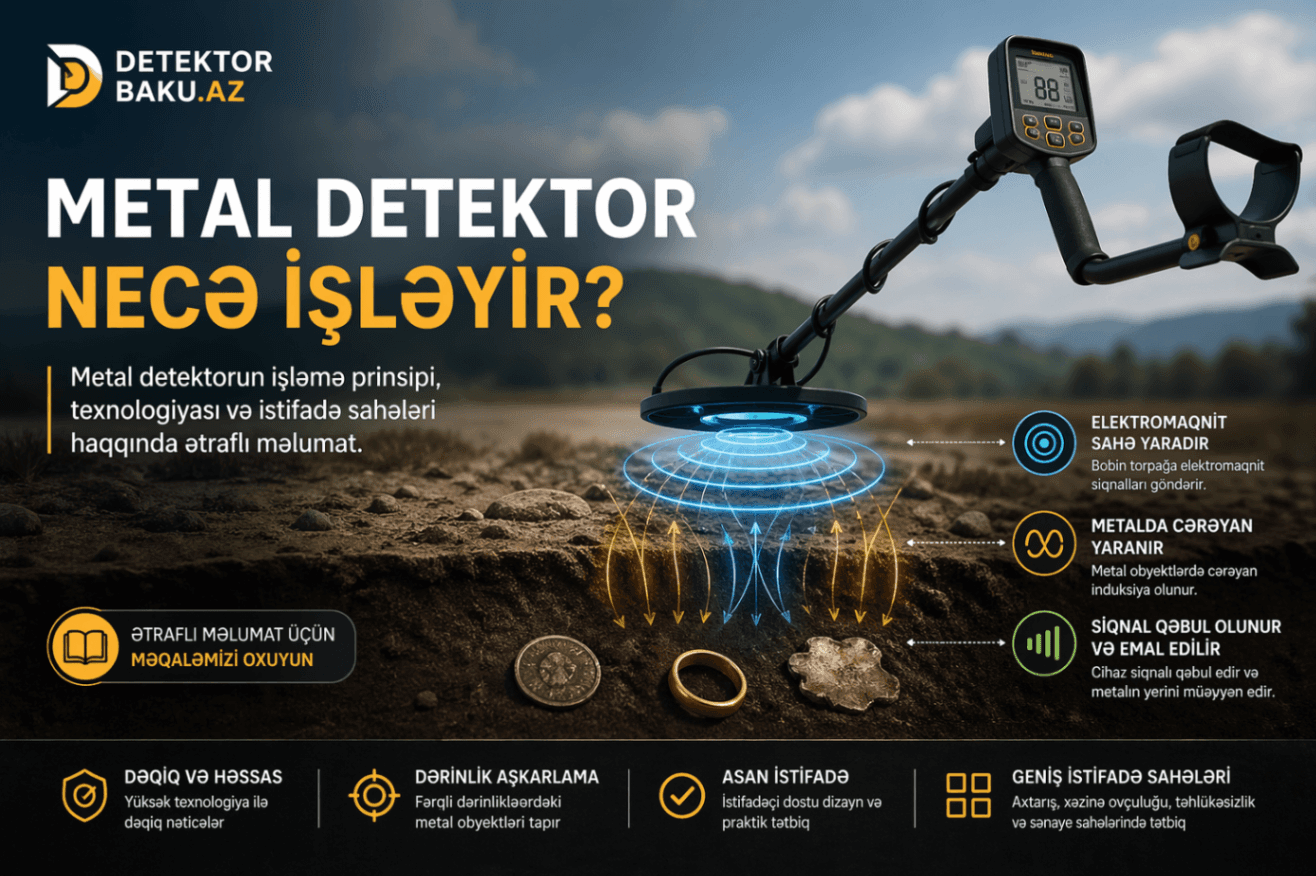Metal detektor necə işləyir və niyə bəzi cihazlar daha yaxşı tapır?